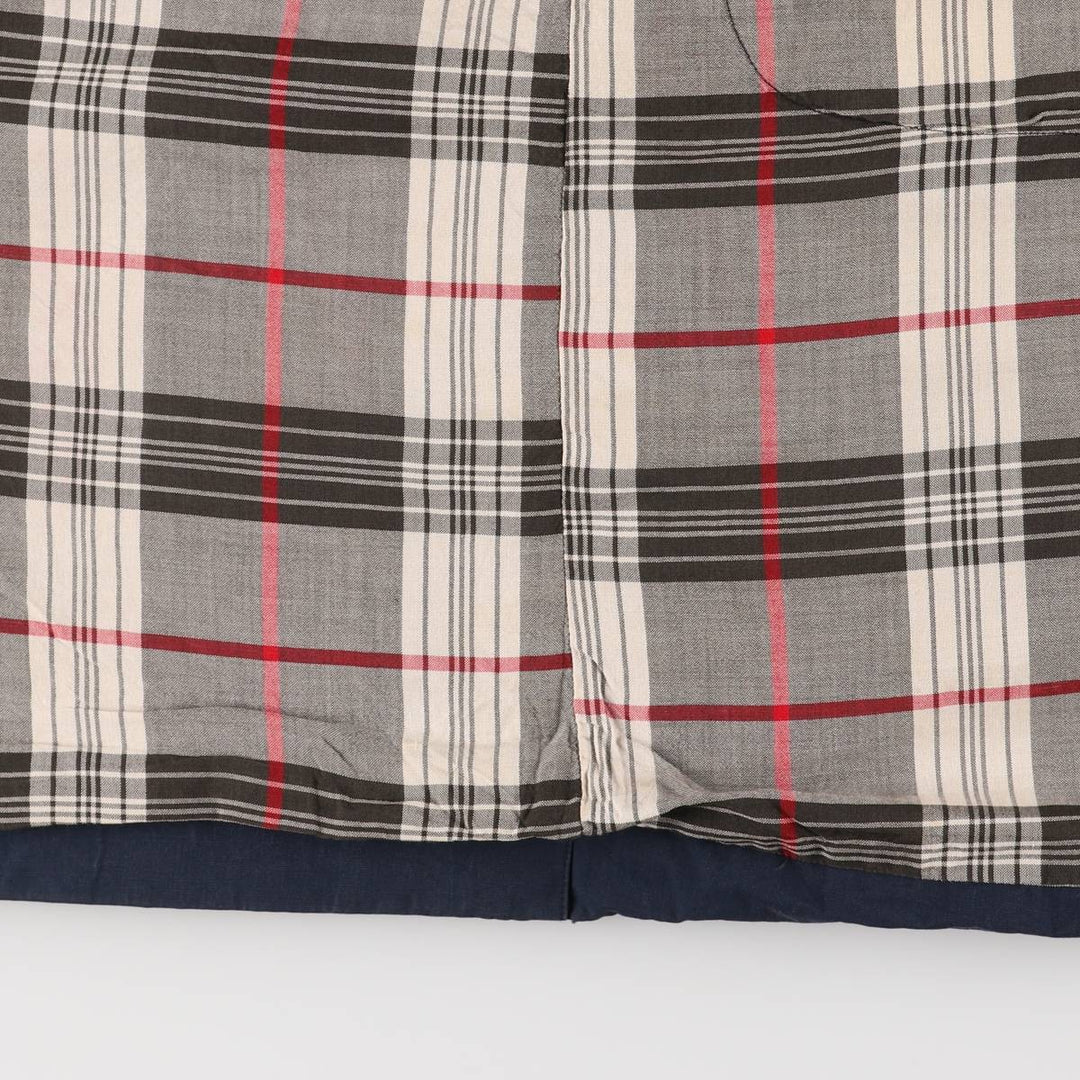 Burberry's 100% cotton Balmacaan coat, made in England, size L. cotton navy blue type Vintage Second Hand