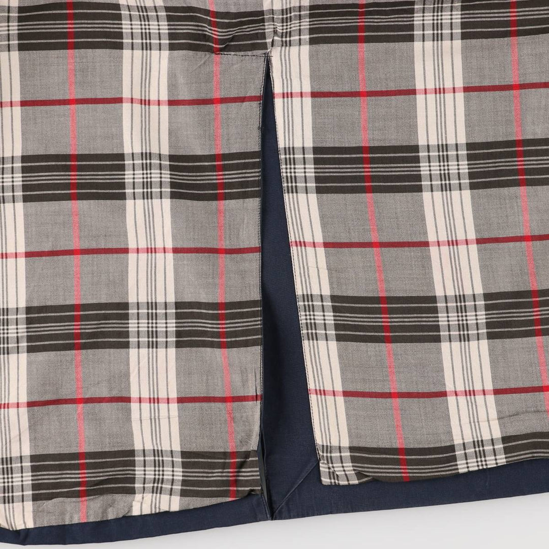 Burberry's 100% cotton Balmacaan coat, made in England, size L. cotton navy blue type Vintage Second Hand