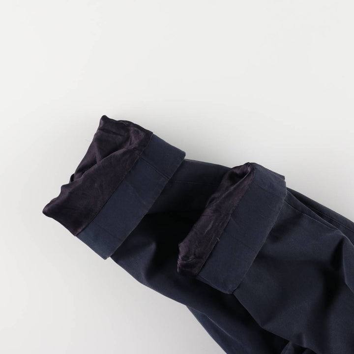 Burberry's 100% cotton Balmacaan coat, made in England, size L. cotton navy blue type Vintage Second Hand