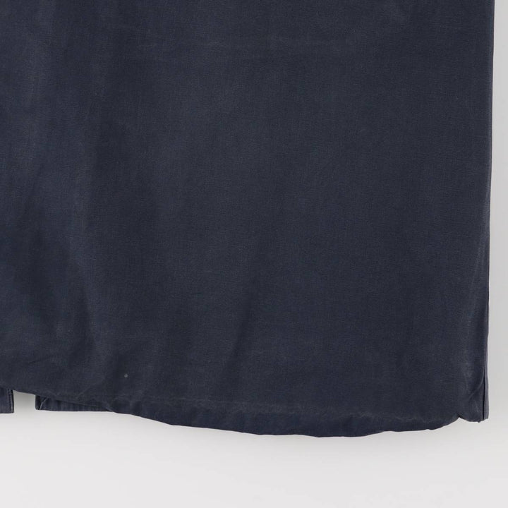 Burberry's 100% cotton Balmacaan coat, made in England, size L. cotton navy blue type Vintage Second Hand