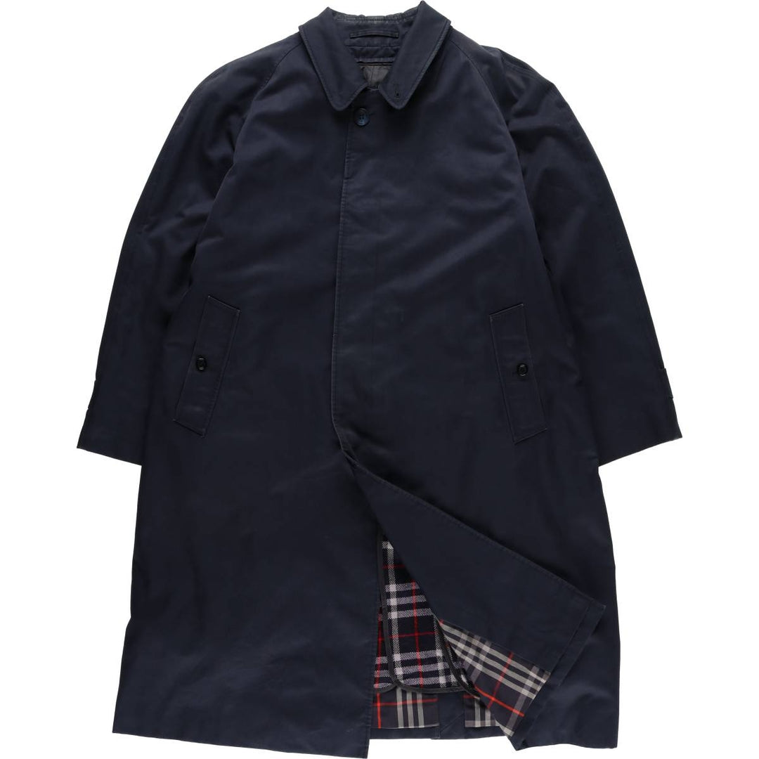Burberry's BURBERRYS OF LONDON Balmacaan Coat, Men's Size L cotton navy blue type Vintage Second Hand