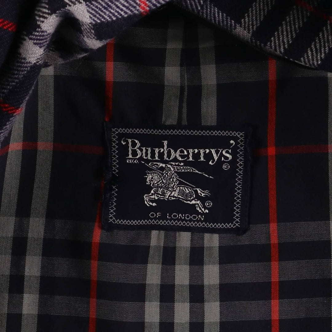 Burberry's BURBERRYS OF LONDON Balmacaan Coat, Men's Size L cotton navy blue type Vintage Second Hand