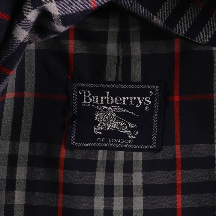 Burberry's BURBERRYS OF LONDON Balmacaan Coat, Men's Size L cotton navy blue type Vintage Second Hand