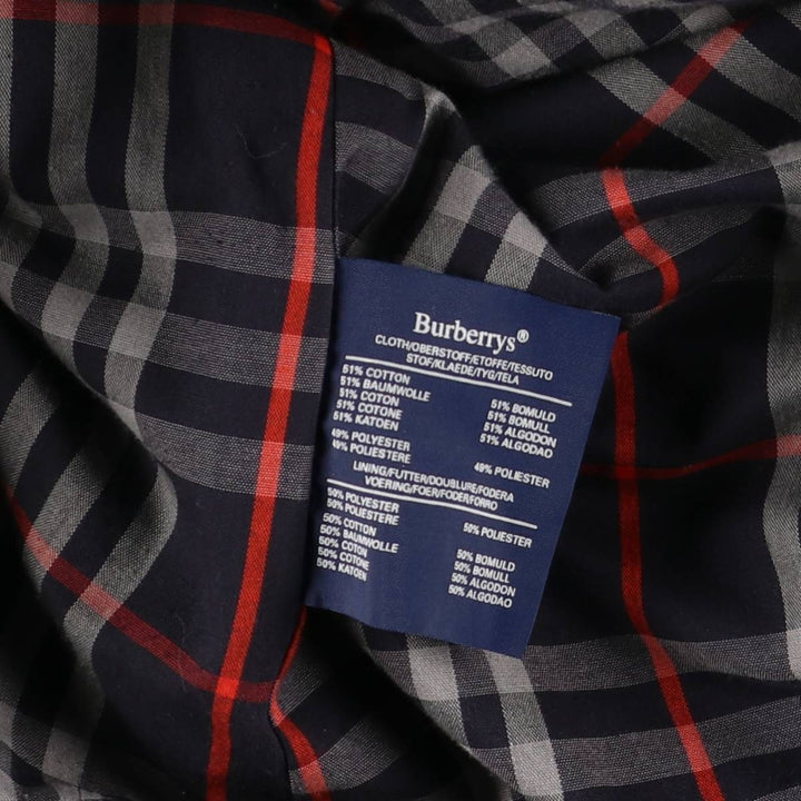 Burberry's BURBERRYS OF LONDON Balmacaan Coat, Men's Size L cotton navy blue type Vintage Second Hand
