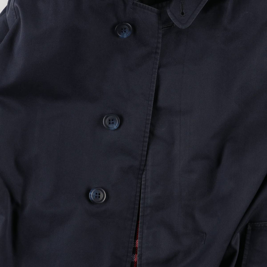Burberry's BURBERRYS OF LONDON Balmacaan Coat, Men's Size L cotton navy blue type Vintage Second Hand