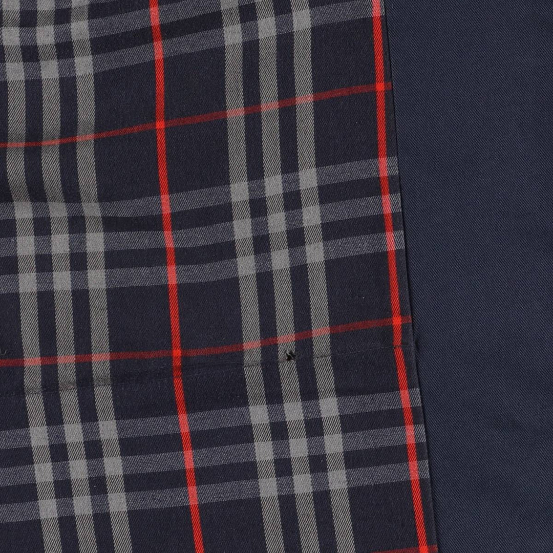 90'S Burberry 100% Cotton Balmacaan Coat, Made in England, Vintage, Men's Size L cotton navy blue type Vintage Second Hand
