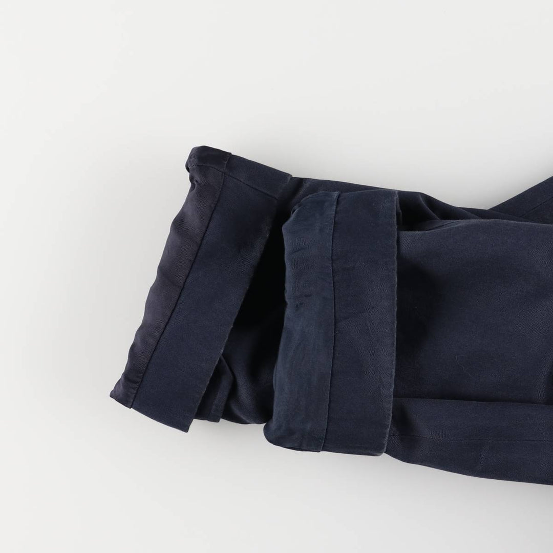 90'S Burberry 100% Cotton Balmacaan Coat, Made in England, Vintage, Men's Size L cotton navy blue type Vintage Second Hand