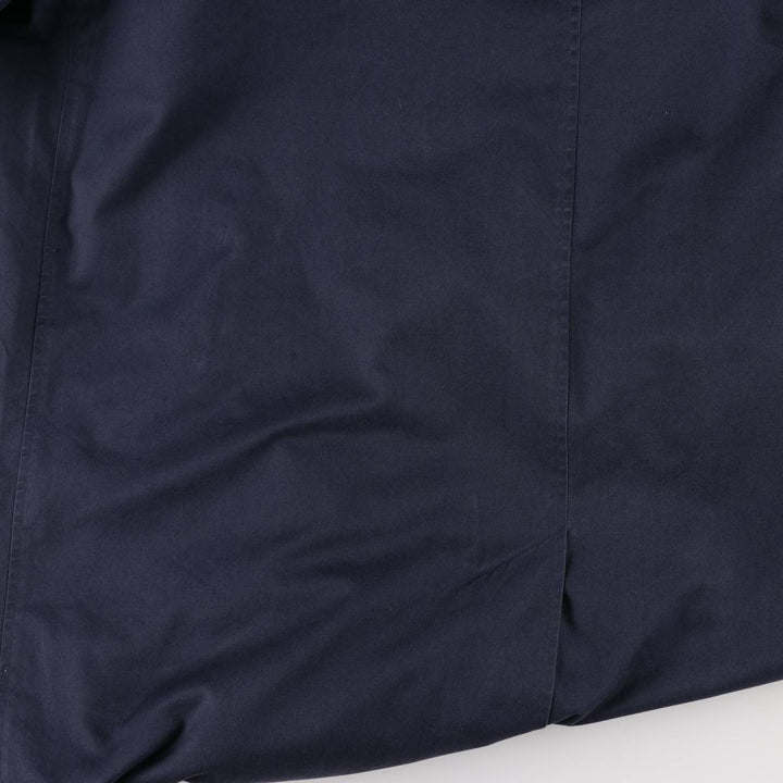 90'S Burberry 100% Cotton Balmacaan Coat, Made in England, Vintage, Men's Size L cotton navy blue type Vintage Second Hand