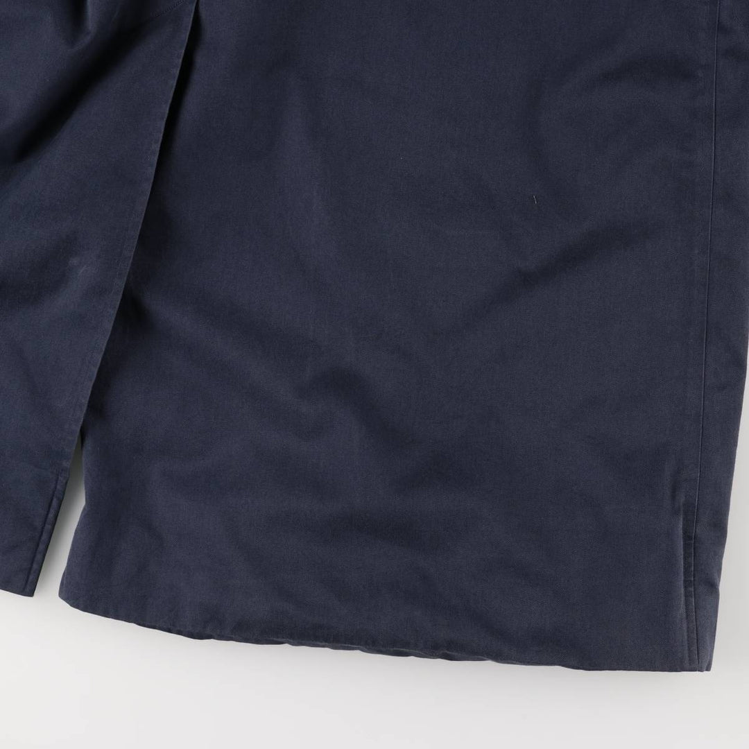 90'S Burberry 100% Cotton Balmacaan Coat, Made in England, Vintage, Men's Size L cotton navy blue type Vintage Second Hand