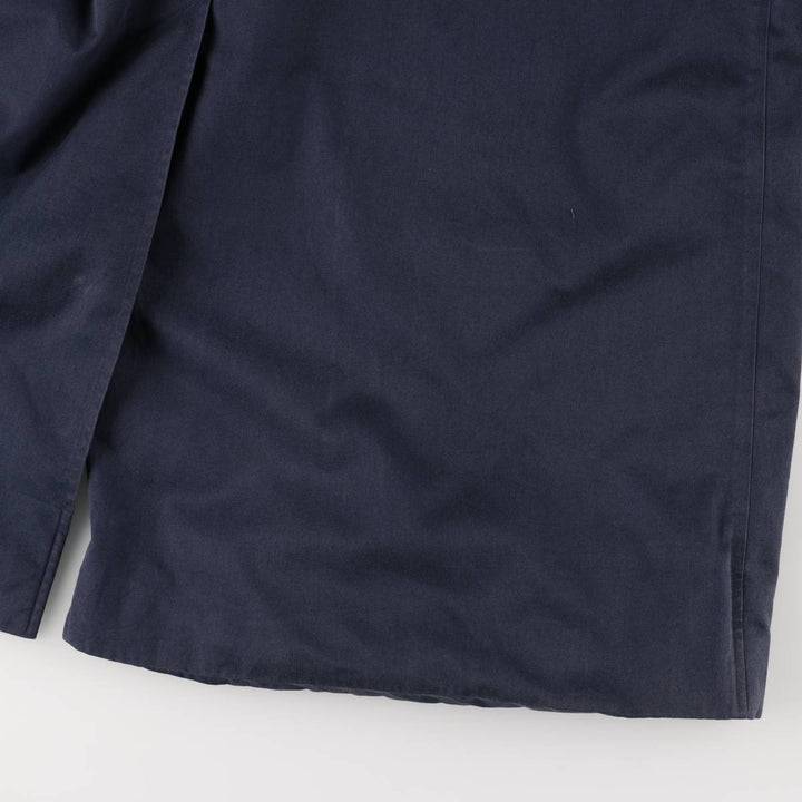 90'S Burberry 100% Cotton Balmacaan Coat, Made in England, Vintage, Men's Size L cotton navy blue type Vintage Second Hand