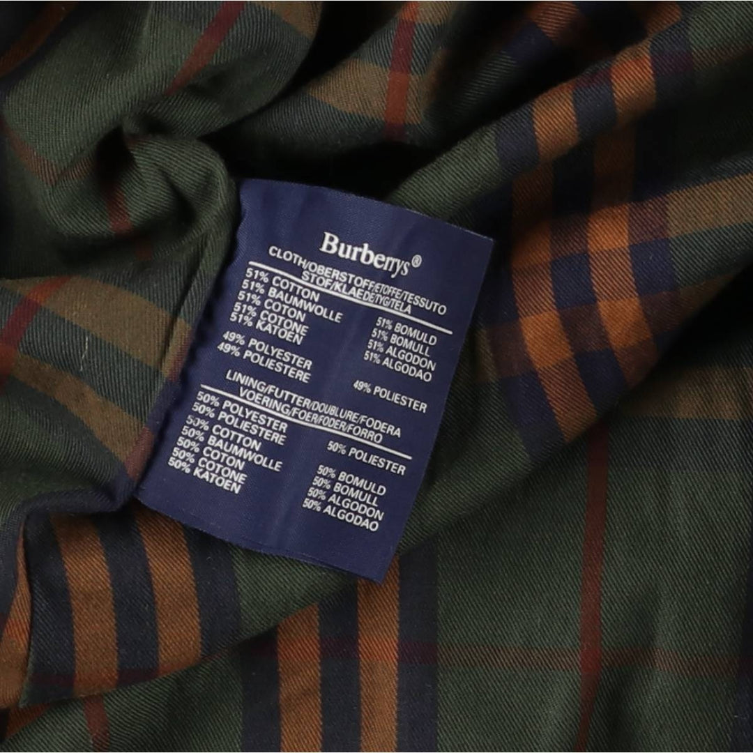 Burberry's Burberrys of London trench coat, men's size M cotton Khaki type Vintage Second Hand