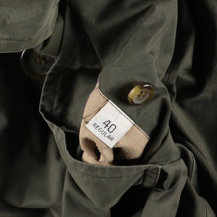 Burberry's Burberrys of London trench coat, men's size M cotton Khaki type Vintage Second Hand