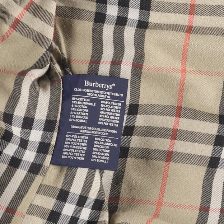 90'S Burberry trench coat, made in England, men's size XL, vintage cotton Beige type Vintage Second Hand