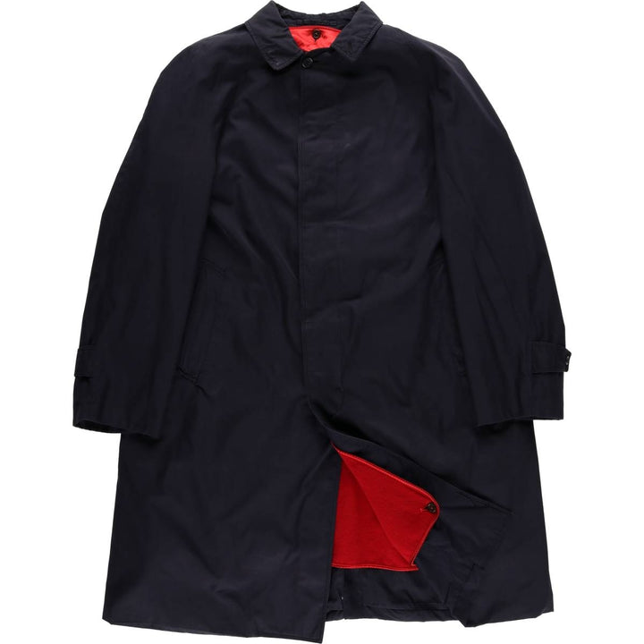 Vintage 1970'S Aquascutum Balmacaan coat, made in England, size M, men's unclear navy blue type Vintage Second Hand