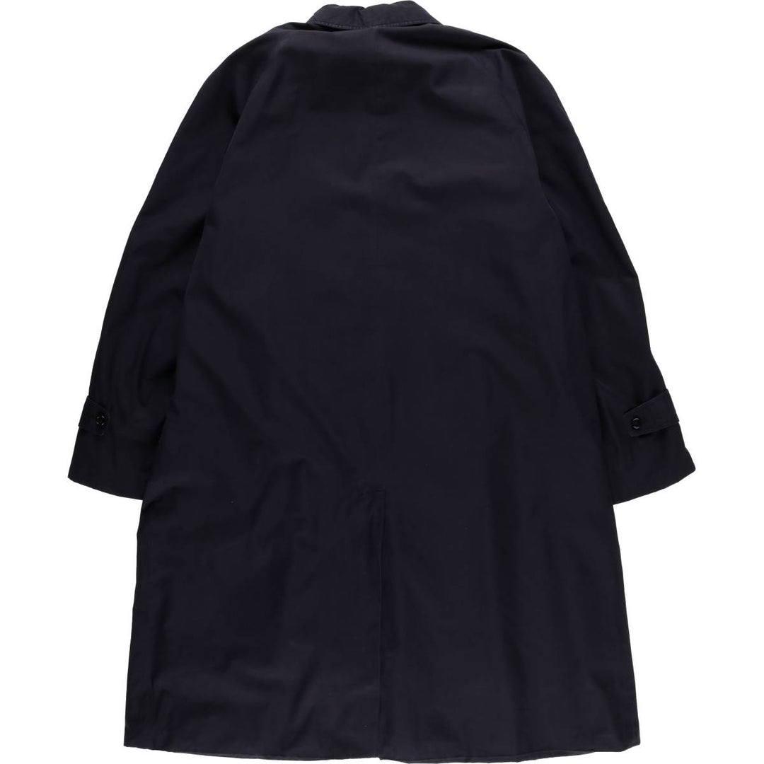 Vintage 1970'S Aquascutum Balmacaan coat, made in England, size M, men's unclear navy blue type Vintage Second Hand