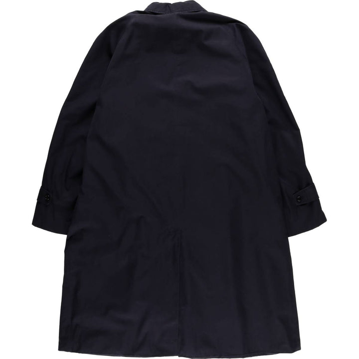 Vintage 1970'S Aquascutum Balmacaan coat, made in England, size M, men's unclear navy blue type Vintage Second Hand