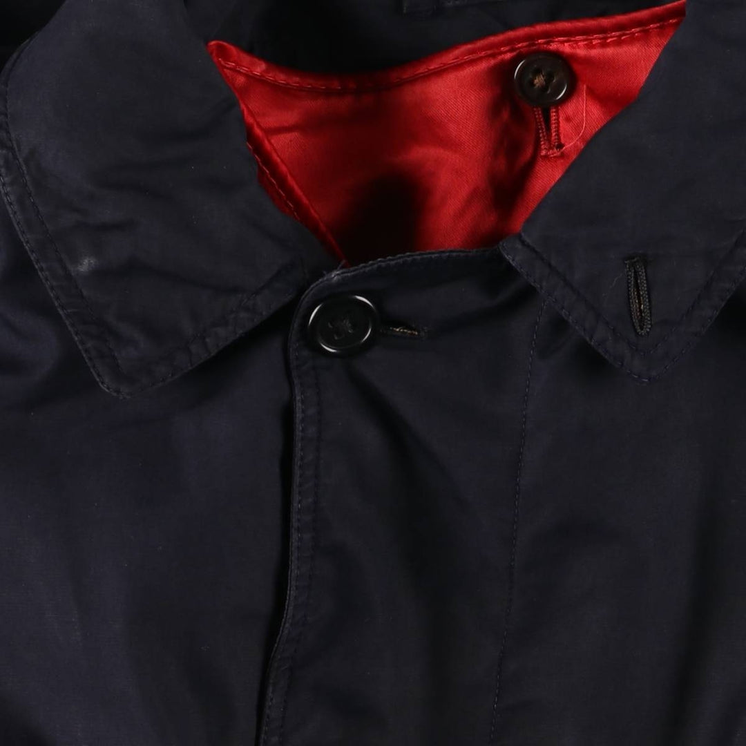 Vintage 1970'S Aquascutum Balmacaan coat, made in England, size M, men's unclear navy blue type Vintage Second Hand