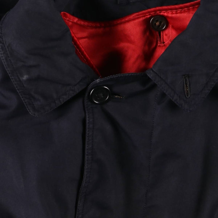 Vintage 1970'S Aquascutum Balmacaan coat, made in England, size M, men's unclear navy blue type Vintage Second Hand