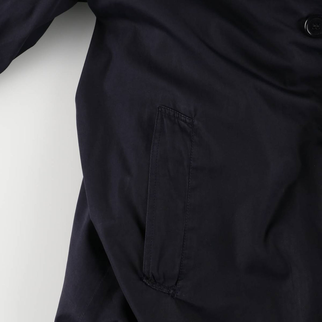 Vintage 1970'S Aquascutum Balmacaan coat, made in England, size M, men's unclear navy blue type Vintage Second Hand