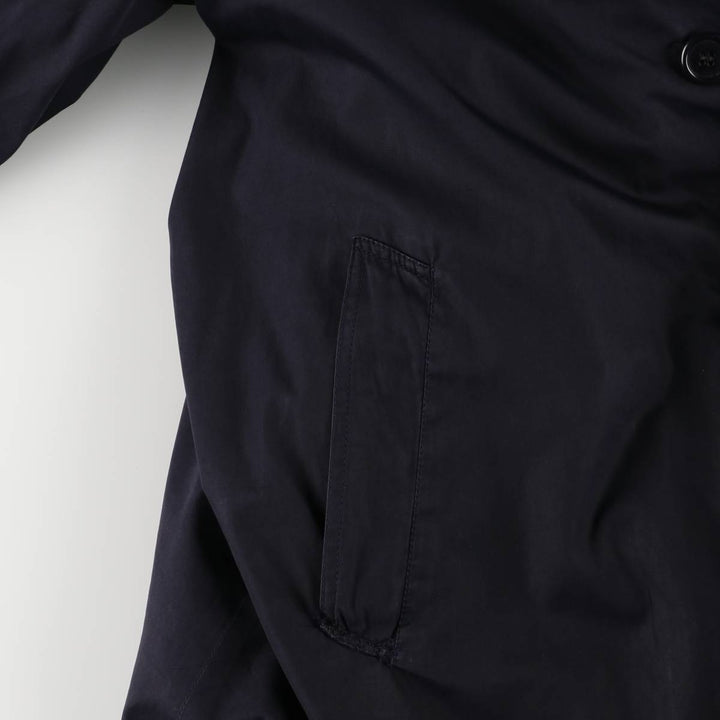 Vintage 1970'S Aquascutum Balmacaan coat, made in England, size M, men's unclear navy blue type Vintage Second Hand