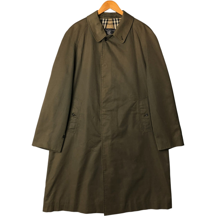Burberry's Balmacaan coat, men's XL size polyester Khaki type Vintage Second Hand
