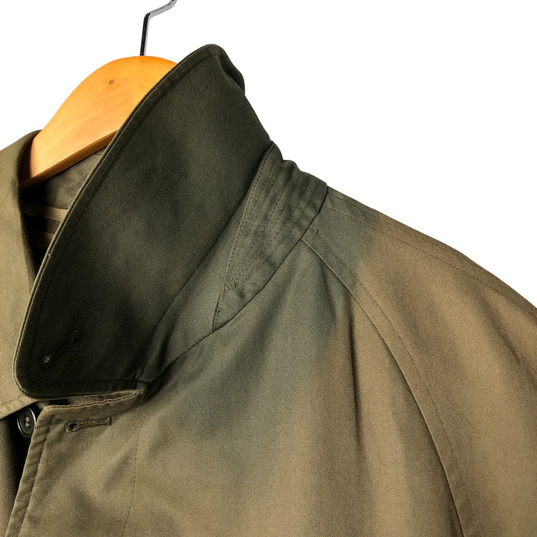 Burberry's Balmacaan coat, men's XL size polyester Khaki type Vintage Second Hand