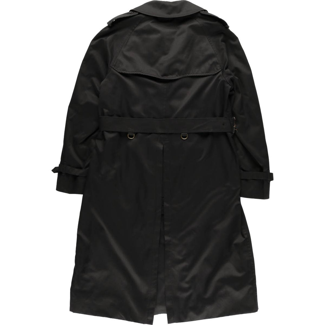 Vintage Burberry trench coat from the 1970'S to 1980s, made in England, size L. polyester black type Vintage Second Hand