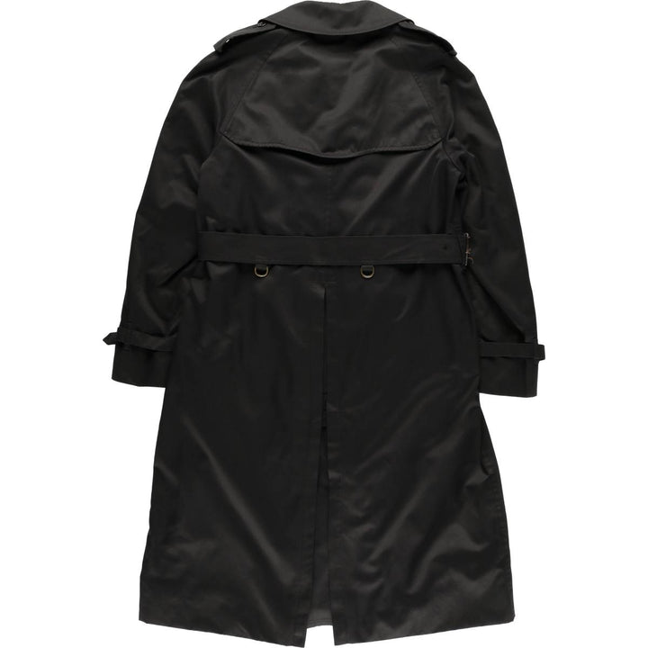 Vintage Burberry trench coat from the 1970'S to 1980s, made in England, size L. polyester black type Vintage Second Hand