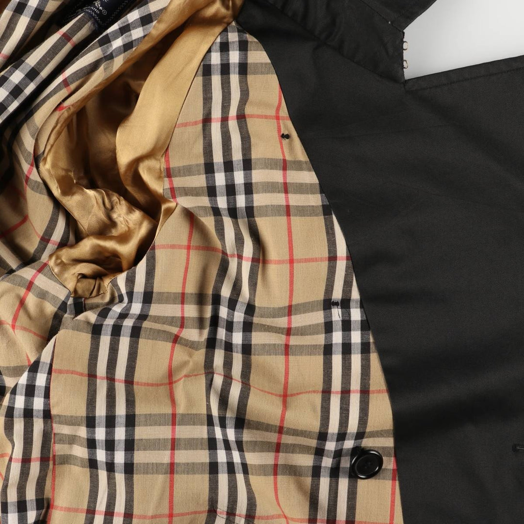 Vintage Burberry trench coat from the 1970'S to 1980s, made in England, size L. polyester black type Vintage Second Hand