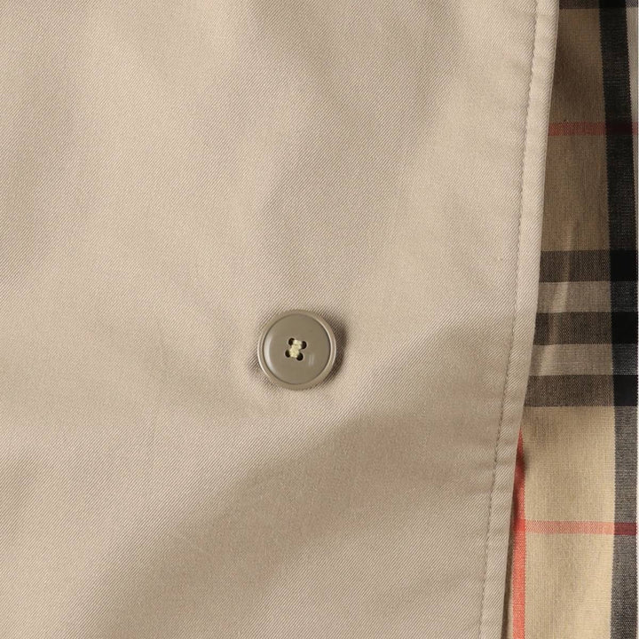 Burberry's Balmacaan Coat, Made in England, Men's XL Size cotton Beige type Vintage Second Hand