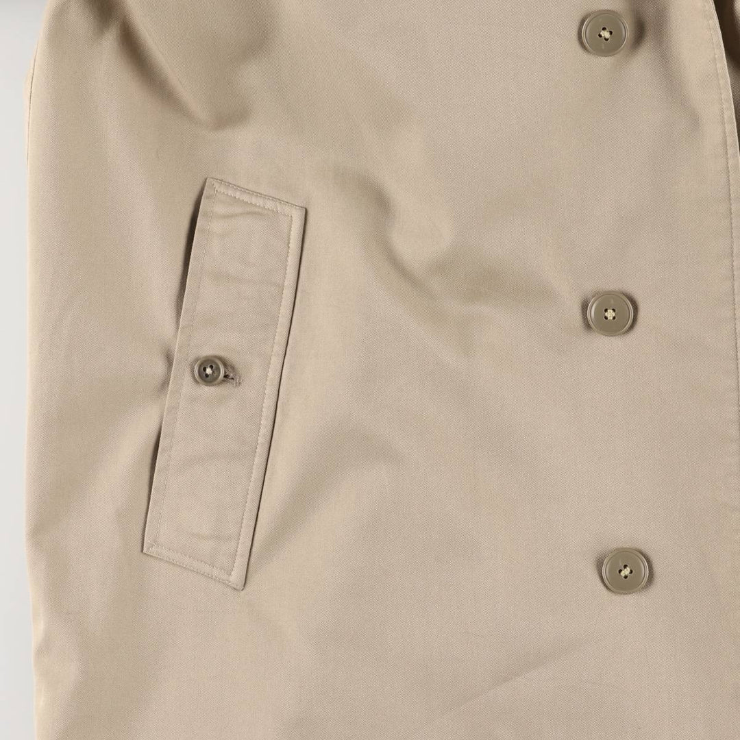 Burberry's Balmacaan Coat, Made in England, Men's XL Size cotton Beige type Vintage Second Hand