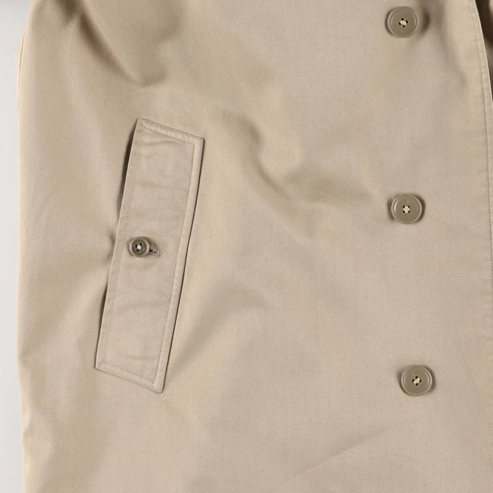 Burberry's Balmacaan Coat, Made in England, Men's XL Size cotton Beige type Vintage Second Hand