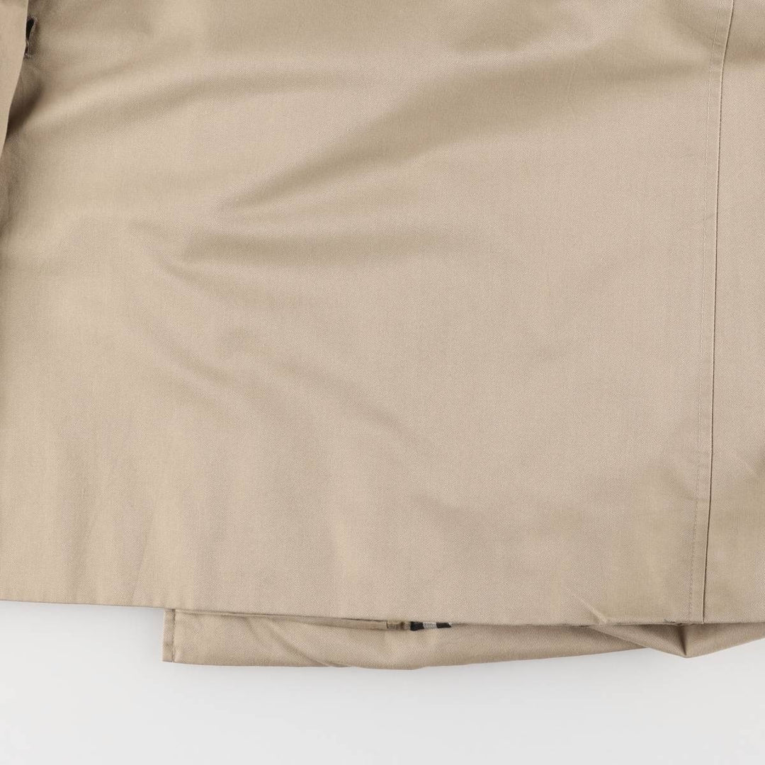 Burberry's Balmacaan Coat, Made in England, Men's XL Size cotton Beige type Vintage Second Hand