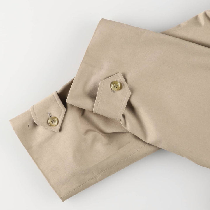 Burberry's Balmacaan Coat, Made in England, Men's XL Size cotton Beige type Vintage Second Hand
