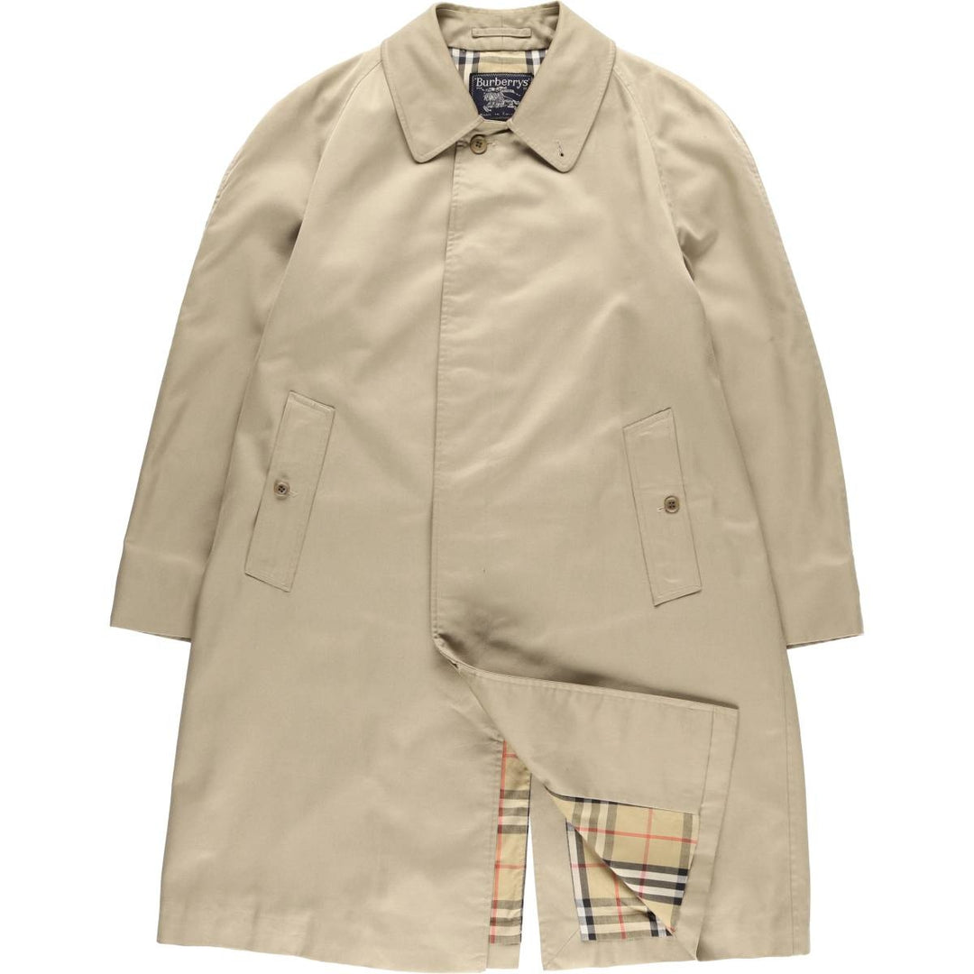 Vintage Burberry Balmacaan coat from the 1970'S to 1980s, made in England, size L. polyester Beige type Vintage Second Hand