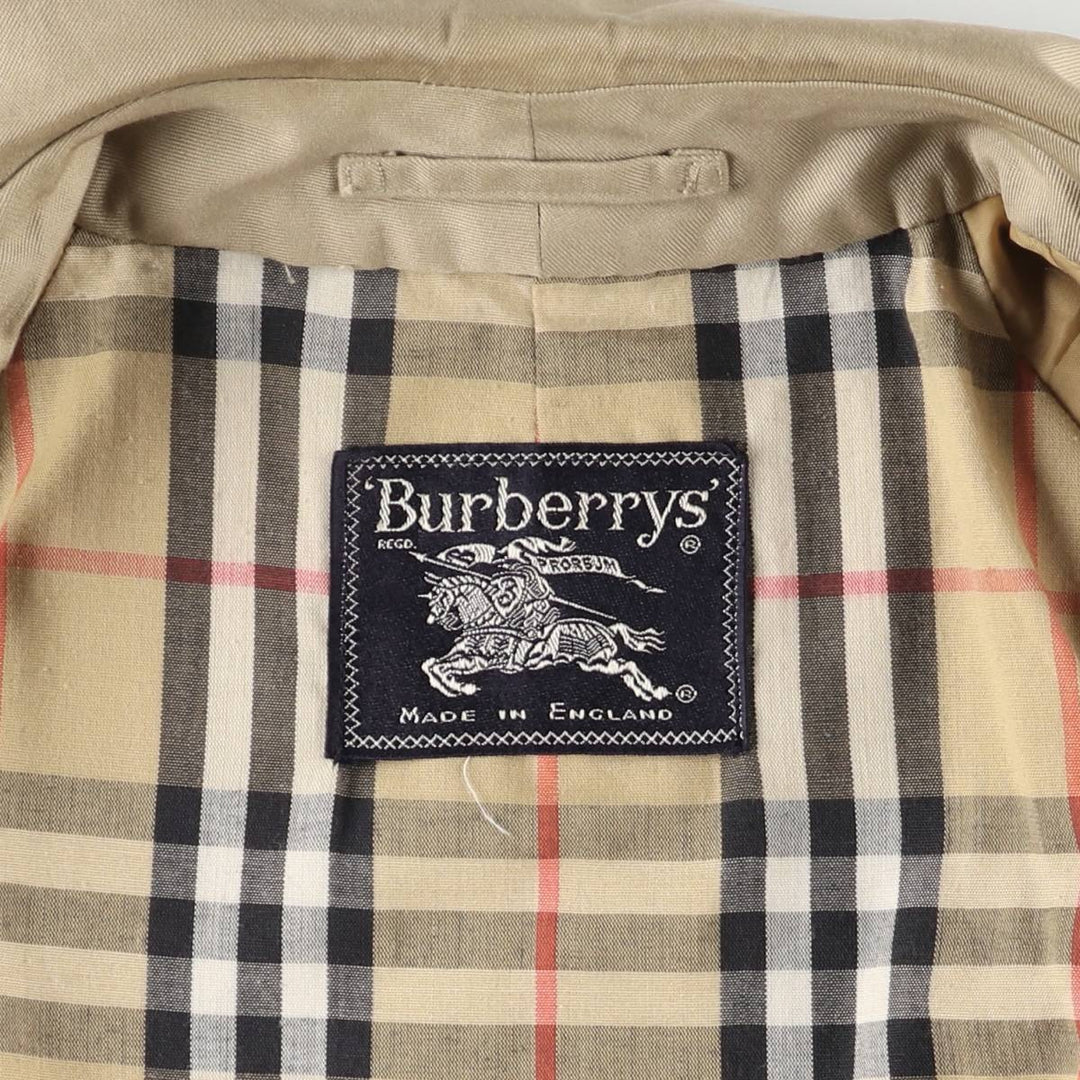 Vintage Burberry Balmacaan coat from the 1970'S to 1980s, made in England, size L. polyester Beige type Vintage Second Hand