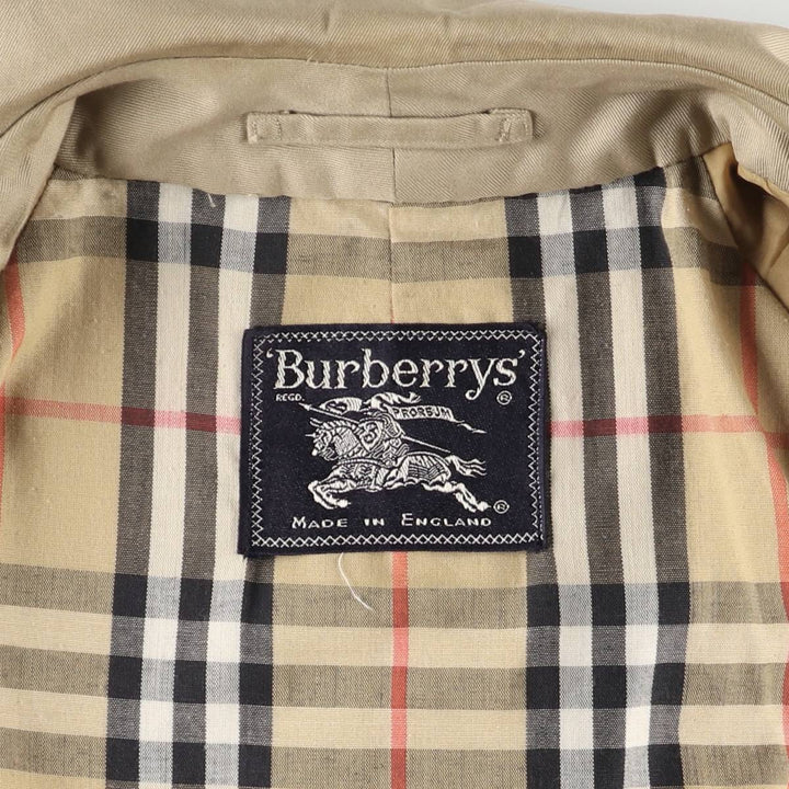 Vintage Burberry Balmacaan coat from the 1970'S to 1980s, made in England, size L. polyester Beige type Vintage Second Hand
