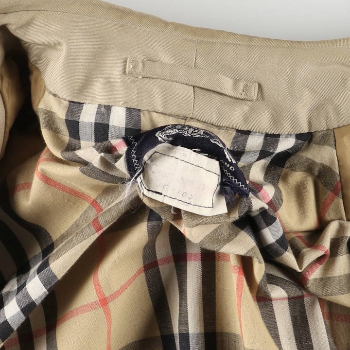 Vintage Burberry Balmacaan coat from the 1970'S to 1980s, made in England, size L. polyester Beige type Vintage Second Hand