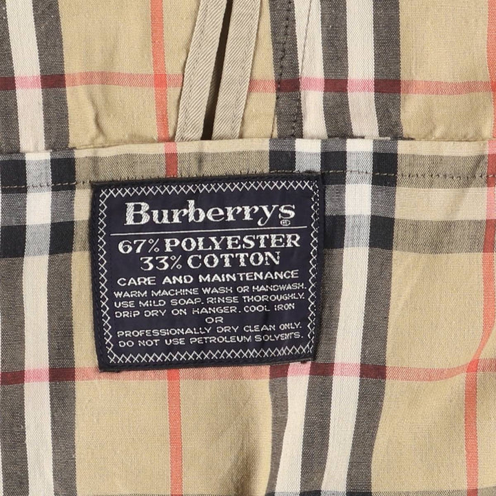 Vintage Burberry Balmacaan coat from the 1970'S to 1980s, made in England, size L. polyester Beige type Vintage Second Hand