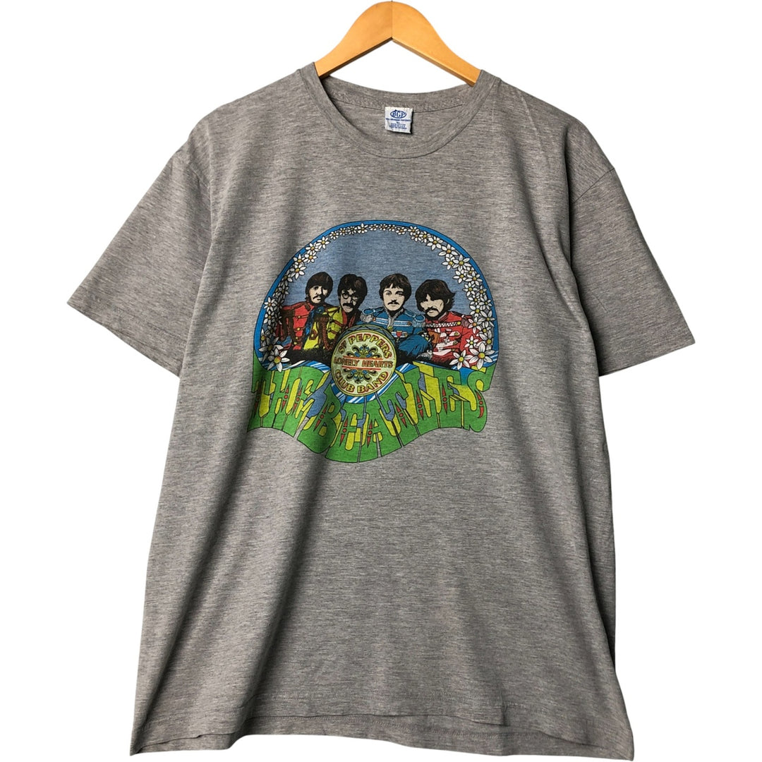 90'S BGP THE BEATLES Band T-Shirt, Made in USA, Men's Size XL cotton gray type Vintage Second Hand