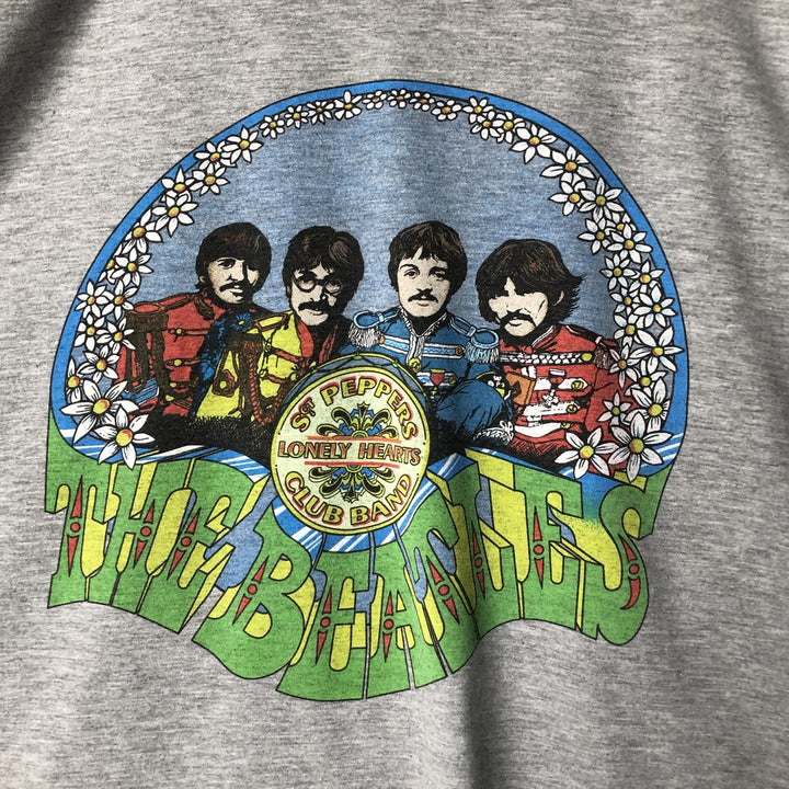 90'S BGP THE BEATLES Band T-Shirt, Made in USA, Men's Size XL cotton gray type Vintage Second Hand