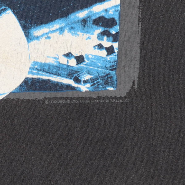 90'S Hanes Dire Straits on Every Street North American Tour 1992 Blue Tag Band T-Shirt, Made in USA cotton black type Vintage Second Hand