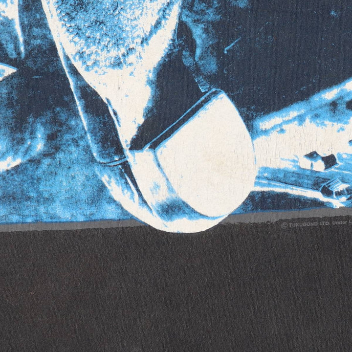 90'S Hanes Dire Straits on Every Street North American Tour 1992 Blue Tag Band T-Shirt, Made in USA cotton black type Vintage Second Hand