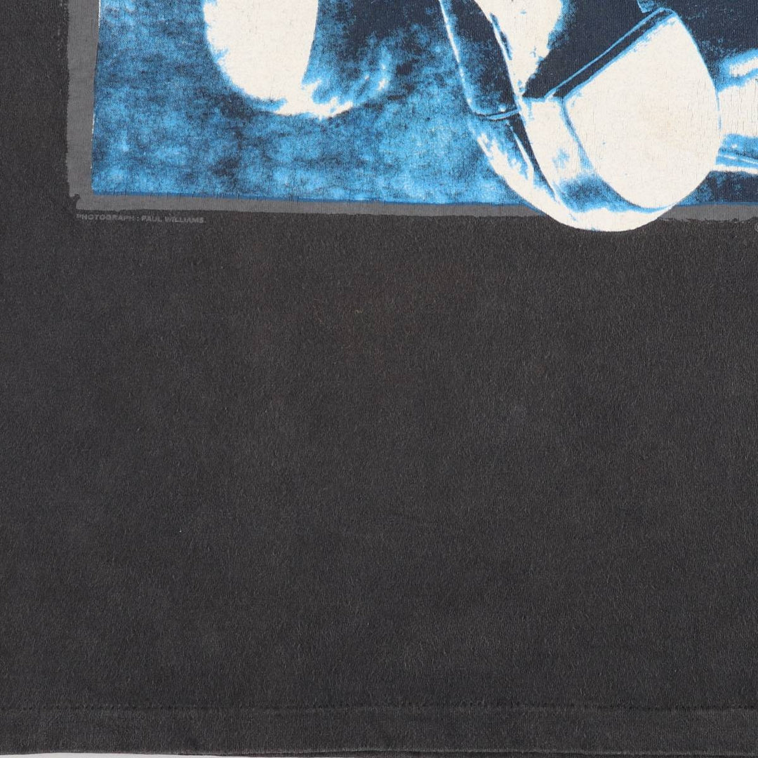 90'S Hanes Dire Straits on Every Street North American Tour 1992 Blue Tag Band T-Shirt, Made in USA cotton black type Vintage Second Hand