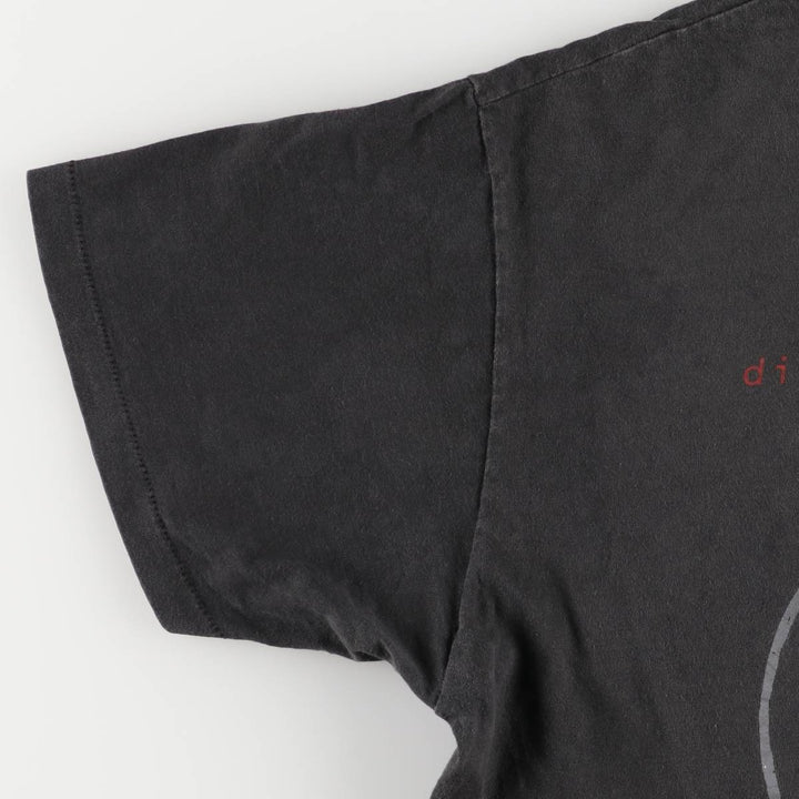 90'S Hanes Dire Straits on Every Street North American Tour 1992 Blue Tag Band T-Shirt, Made in USA cotton black type Vintage Second Hand