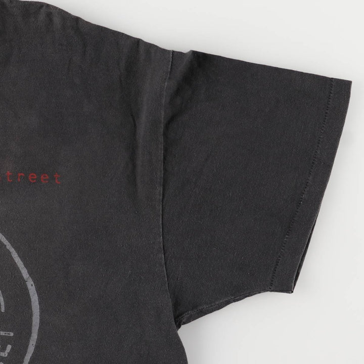 90'S Hanes Dire Straits on Every Street North American Tour 1992 Blue Tag Band T-Shirt, Made in USA cotton black type Vintage Second Hand