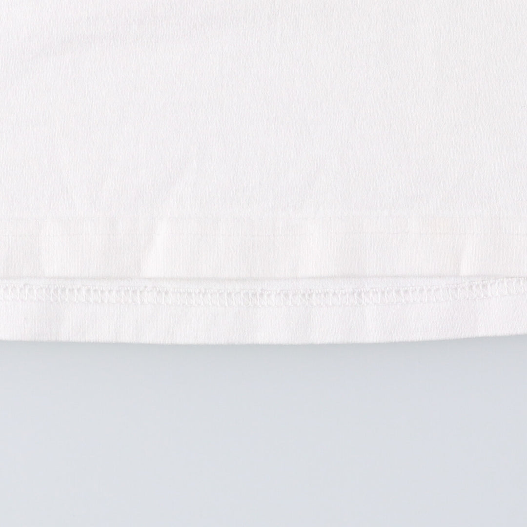 Vintage 90'S Anvil Apple Multimedia Program Promo Mock Neck Long Sleeve T-Shirt, Made in USA, Men's Size Medium cotton white type Vintage Second Hand