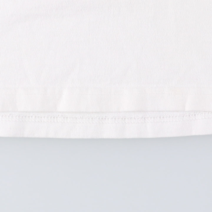 Vintage 90'S Anvil Apple Multimedia Program Promo Mock Neck Long Sleeve T-Shirt, Made in USA, Men's Size Medium cotton white type Vintage Second Hand