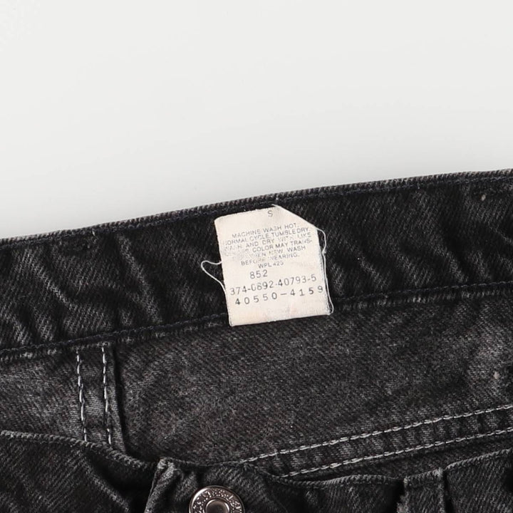 90'S Levi's 40550-4159 Orange Tab Black Denim Tapered Denim Pants, Made in USA, Men's Size W32, Vintage cotton black type Vintage Second Hand