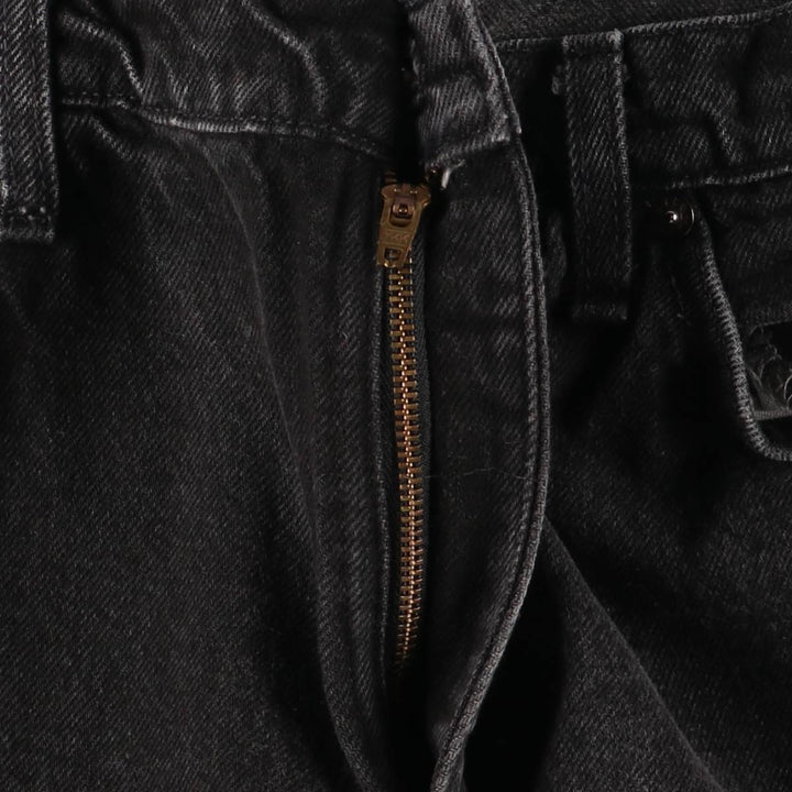 90'S Levi's 40550-4159 Orange Tab Black Denim Tapered Denim Pants, Made in USA, Men's Size W32, Vintage cotton black type Vintage Second Hand